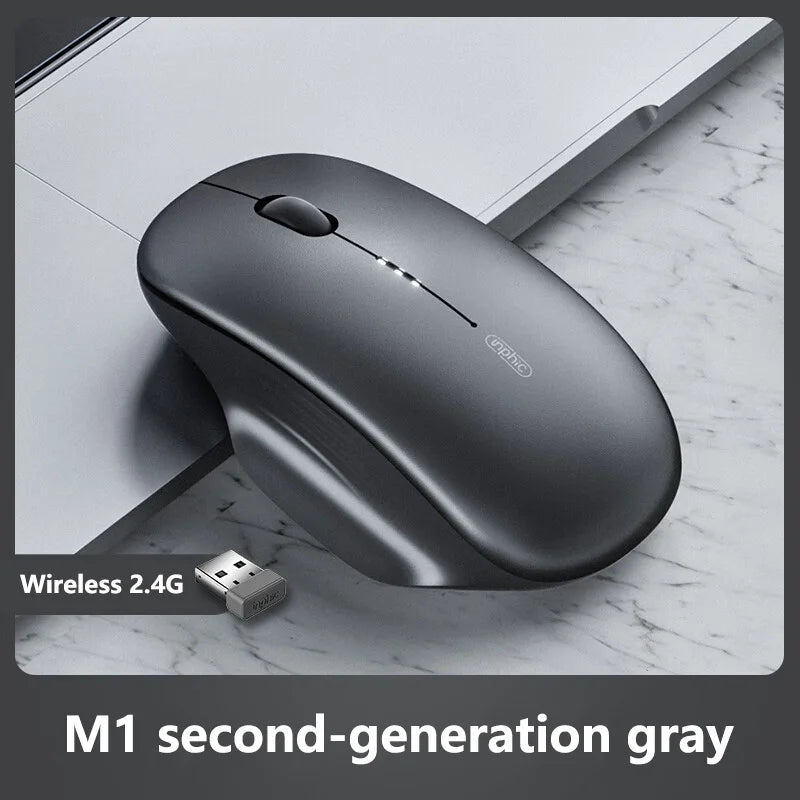 Inphic M1 Second-generation 2.4G Wireless Mouse Type-C Rechargeable Silent Office Mouse Ergonomics Battery Level Display