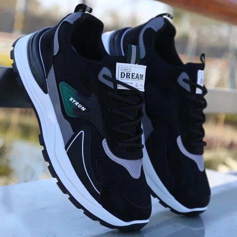 Chaussures de sport polyvalentes en maille pour hommes, baskets respirantes de marque, chaussures de course antidérapantes, chaussures de sport à plateforme, Tenis Masculino