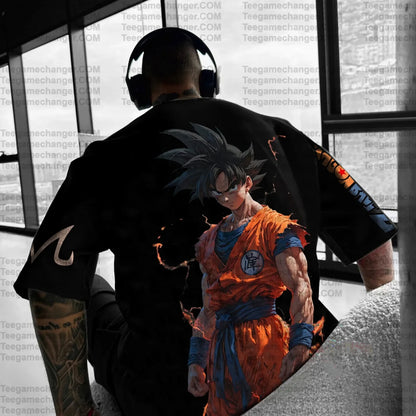 Son Goku Dragon Ball Anime 2025 Καλοκαιρινό T-shirt Ανδρικό Harajuku Oversized Ρετρό Streetwear Γυναικείο Casual Φαρδύ Κοντομάνικο Unisex Top