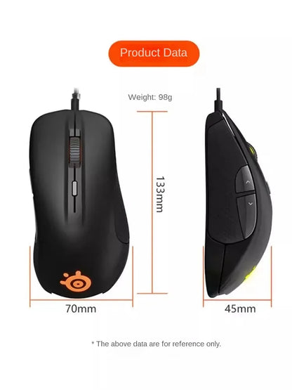Original SteelSeries Rival300S Gaming Mouse Wired 6 Buttons RGB Lighting TrueMove Optical Sensor Mouse Gamer USB Mice 7200 CPI