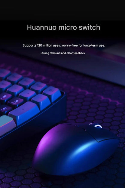 Aigo GM80 PLUS PRO Wireless Mouse Bluetooth PAW3311/PAW3395 Lightweight 1000HZ Wired Three-mode Gaming E-sports Mouse Gift