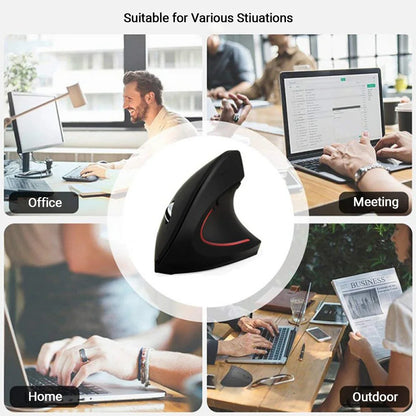 NEW Wireless Vertical Mouse 2.4GHz DPI Adjustable Optical Wrist-care Mice Backlight Gaming Mice For Laptop Tablet Mac iPad