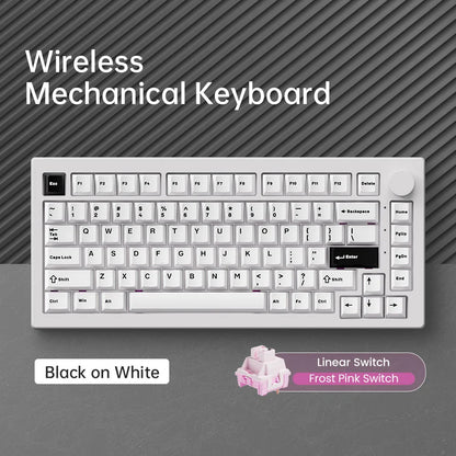 Tastiera meccanica Akko 5075 V3 75% 8000/10000mAh 2.4GHz wireless/cablata Type-C/BT 5.0 hot swap RGB gasket per gaming e digitazione