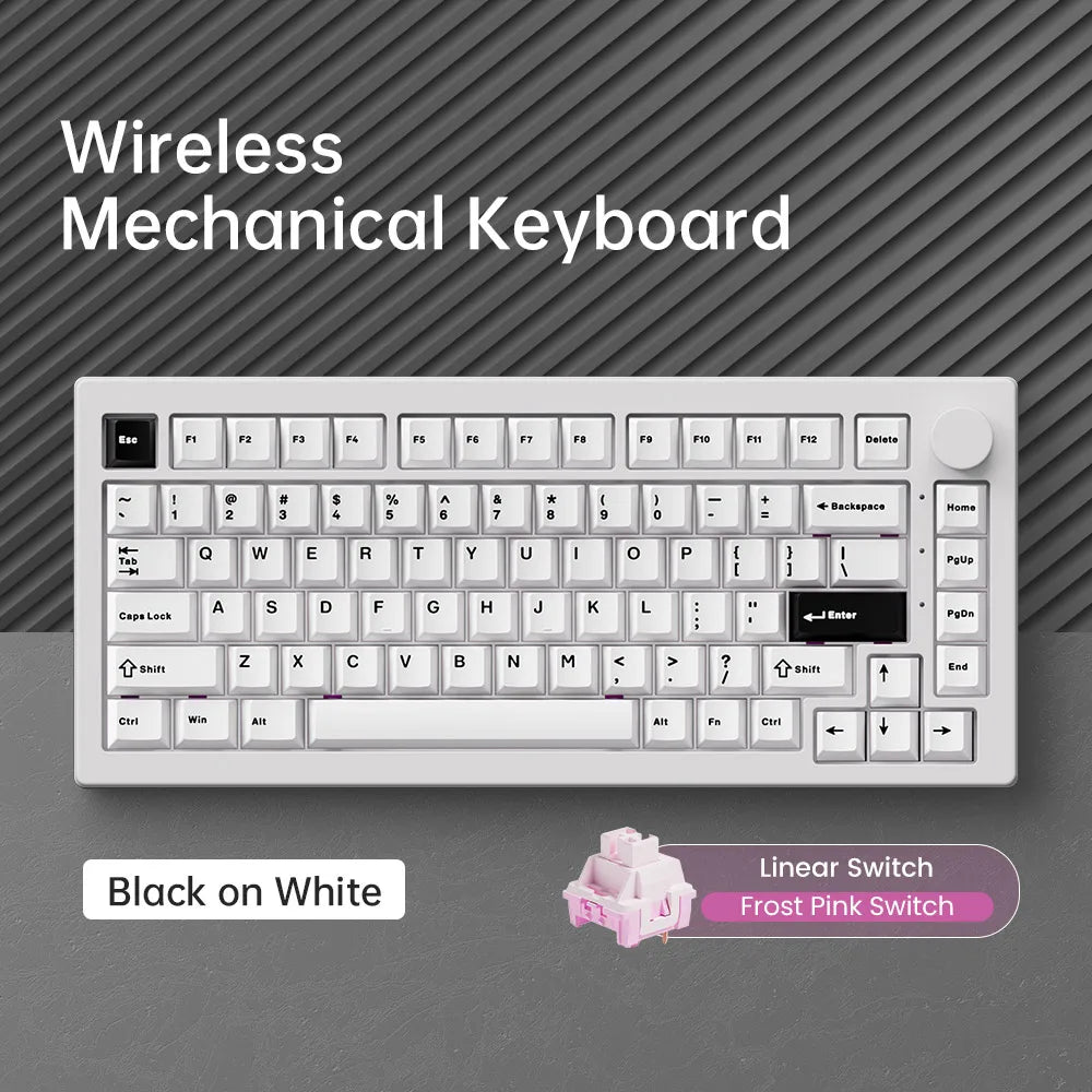 Akko 5075 V3 Keyboard 75% ANSI-US With Volume Hot-swappable RGB USB Type-C/2.4g&BT5.0 Tri-mode Custom Gaming Mechanical Keyboard