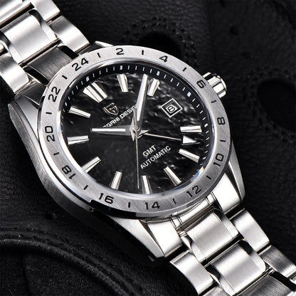 PAGANI DESIGN New GMT Mens Mechanical Watches 100M Waterproof Clock Sapphire Glass Automatic Men Watch PD-1792 Relogio Masculino