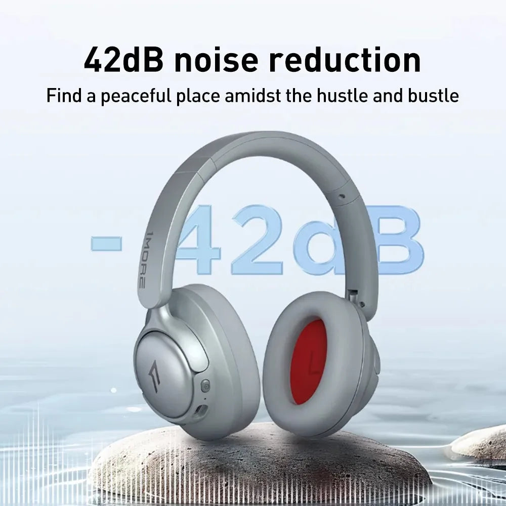 1MORE SonoFlow S Active Noise Canceling Wireless Headphones 42dB ANC Bluetooth Headsets Hi-Res Audio 90H Playtime