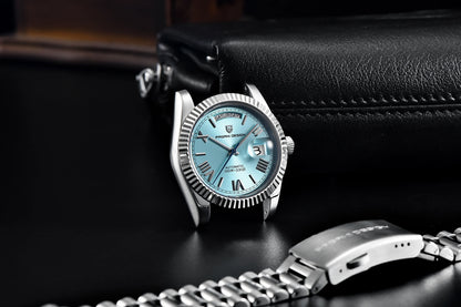 PAGANI DESIGN Men's Watches Green Luxury Automatic Watch For Men ST16 Mechancial Wrist watch Men For 2025 New Stainless steel