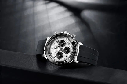 Originale neue PAGANI DESIGN PD-1664 Luxus-Herrenuhr mit japanischem VK63-Quarzwerk, Saphirglas, wasserdichtem Chronographen, Gold