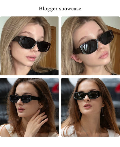 Ruiao 2026 new black classic retro designer branded concave irregular thick frame men women fashion sunglasses