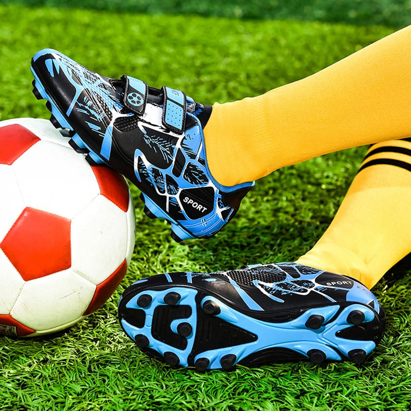 Chaussures de football pour enfants FG/TF, bottes de football pour garçons, crampons d'extérieur, crampons de futsal, chaussures de sport d'entraînement, taille 33-38