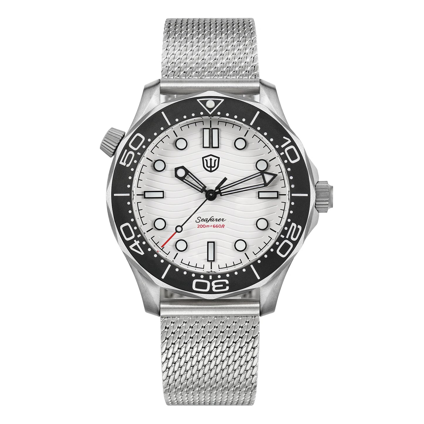 Watchdives WD007Q Diver Watch VH31 Sweep Second Quartz Movement Luminous Domed Sapphire Crystal Watches 42mm Titanium Watches