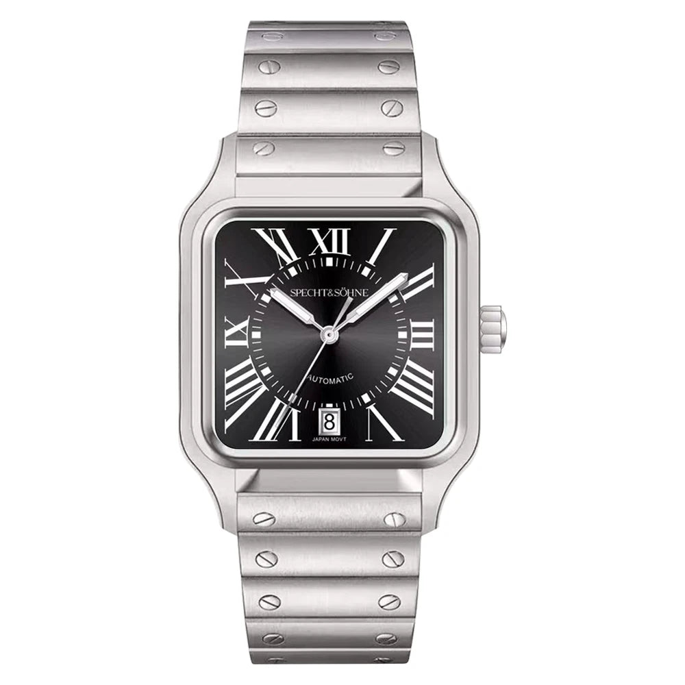 Specht&Sohne New Men's Watches Japan Miyota 8215 Movt Mechanical Wristwatches Stainless Steel 50M Waterproof Relogio Masculino