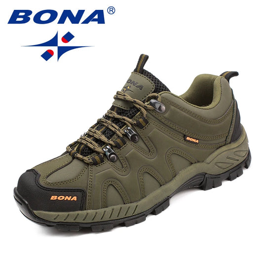 BONA Neuheit Klassischer Stil Herren-Wanderschuhe zum Schnüren Herren-Sportschuhe Outdoor-Jogging Trekking-Sneaker