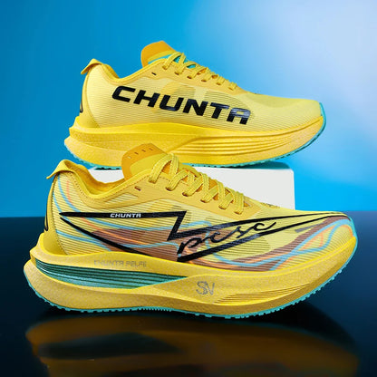 Men's Sports Shoes Carbon Plate Running Shoes Male Marathon Sneakers Racing Shock-absorbing Athletics Training Shoes for Women
