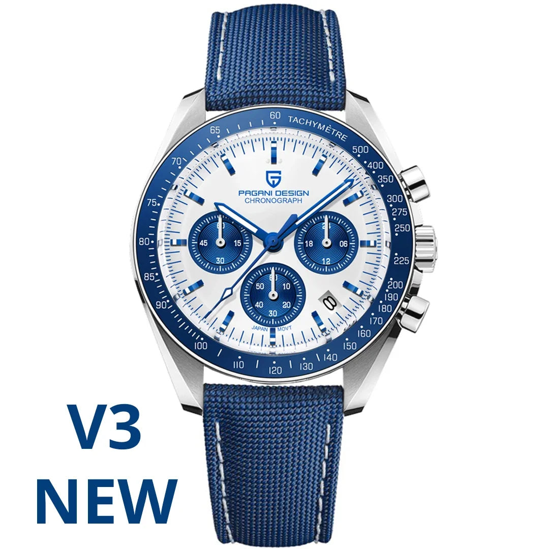 PAGANI DESIGN 2026 New Men's Watches Top Luxury Quartz Watch For Men Auto Date Speed Chronograph AR Sapphire Mirror Wrist watch