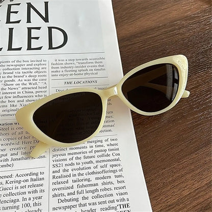 Cat Eye Shape Sunglasses Beach Sun Protection Sun Glasses Fashion Shades 90s Glasses Summer Eyewear
