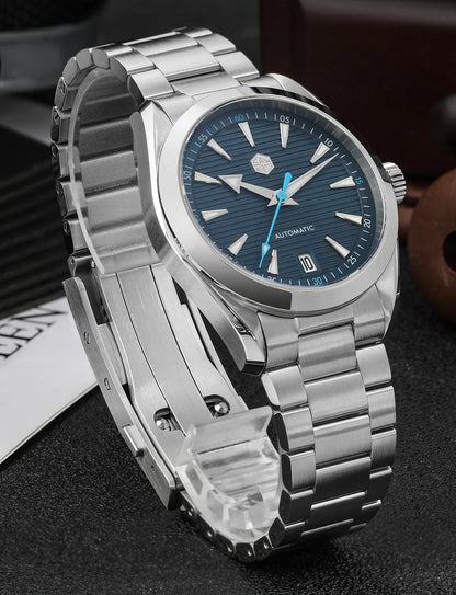 San Martin 38mm Chronometer Men Watch SN0113W V2 ST2130 Automatic Movement Sapphire BGW9 Luminous Waterproof 100m Watches