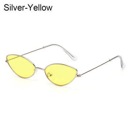 1 ks Unisexové retro sluneční brýle s malým oválným rámem, UV400, módní design, letní vintage brýle, doplňky k brýlím