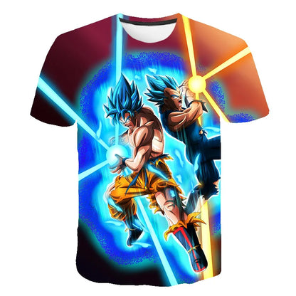 Men's T-shirts Dragon Ball Z T-shirt Boys Clothes Children's Clothing Summer Short Sleeve Kids Cartoon Tee Tops Baby Boy T Shirt