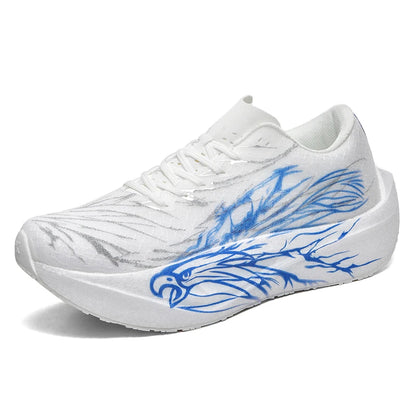 2026 New Eagle Pattern Running Shoes Carbon Plate Marathon Sports Shoes Ultra-Light Breathable Cushioning Training Running Shoes