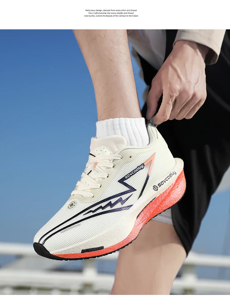 Running Shoes Speciality Men Marathon Sports Carbon Board Breathable Ultralight Women Comfy Athletic Cushion Stability Sneakers