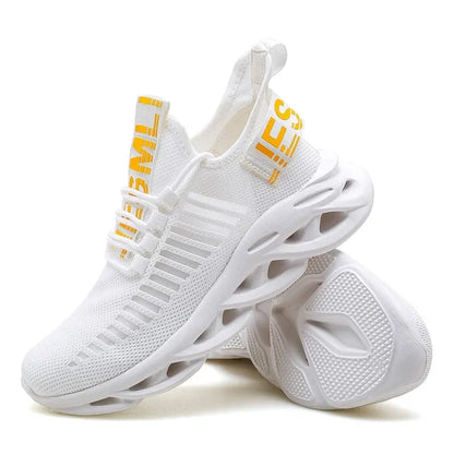 MAEDEF-Baskets confortables et décontractées en maille pour homme, chaussures de course respirantes à plateforme, de sport, de marche et de tennis