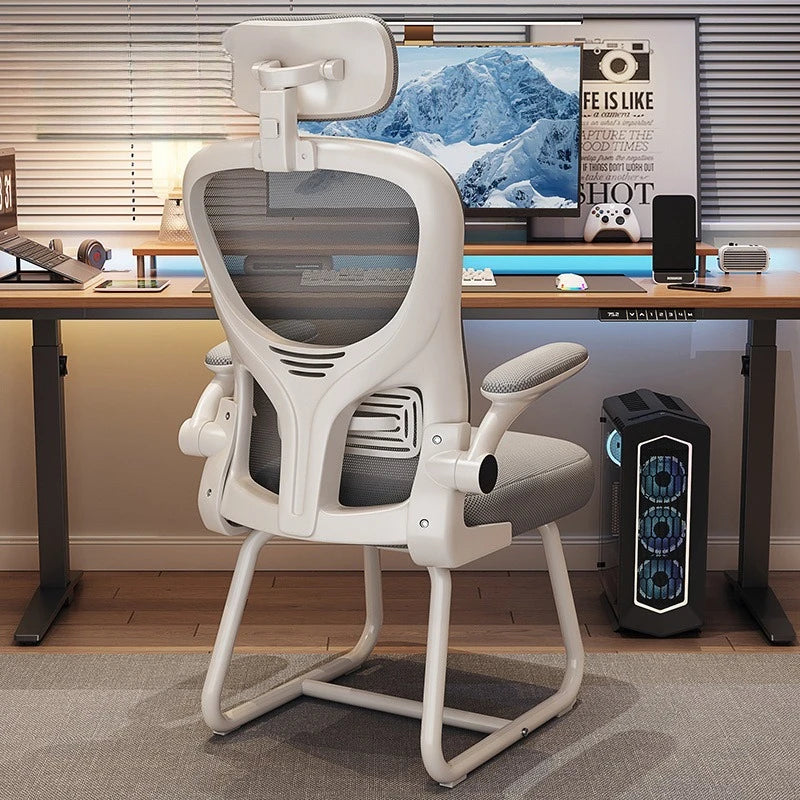 Chaise de bureau ergonomique pour jeux vidéo, idéale pour de longues heures de travail, confortable, avec dossier réglable et inclinable, pour la maison et les études.