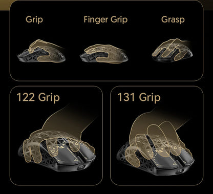 ATTACK SHARK R5 Tri-mode Ultra Wireless Gaming Mouse Carbon Fiber 8K ,PAW3950MAX ,8000Hz Wireless Polling Rate, DPI up to 42000