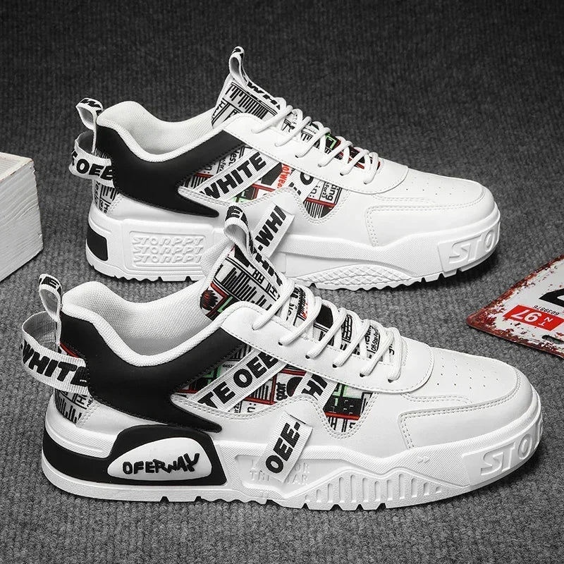 Skateboard Heren schoenen Zomersneakers Leer Casual Mode Outdoor Hardlopen Sport Wandelen Tennis Platform Designer Luxe