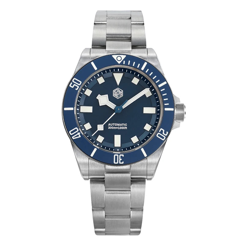 San Martin SN0121TD Titanium Diving Watch ST2130 Automatic Movement Watches Grade5 Titanium 120 Click Waterproof 300m Wristwatch