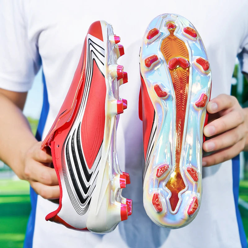 Nouvelles chaussures de football pour hommes TF/FG, chaussures de soccer professionnelles de haute qualité, chaussures de futsal unisexes, crampons ultralégers, baskets, Chuteira Campo