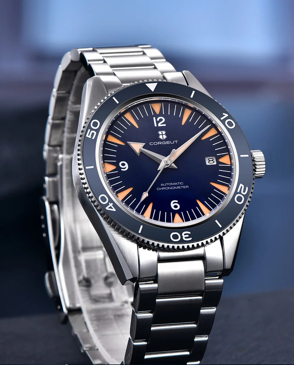 Ceramic Bezel 100 Waterproof Luxury Corgeut Watch Men 41mm Sapphire Mechanical Clock Diver Miyota Automatic Wristwatch