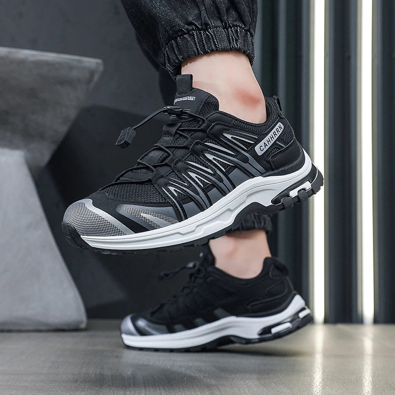 Chaussures de sport pour hommes, été, antidérapantes, semelle épaisse et souple, rebondissantes, pour la randonnée en extérieur, nouvelle collection 2026, chaussures décontractées confortables en maille pour hommes