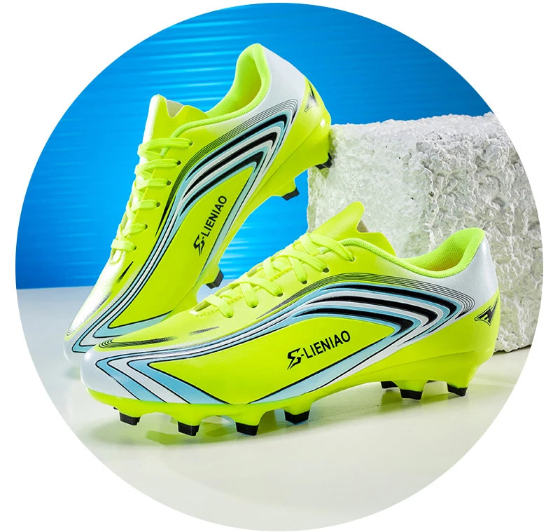 Nouvelles chaussures de football pour hommes, crampons de terrain antidérapants, chaussures de football pour l'entraînement, baskets de haute qualité, futsal, intérieur, vente chaude, extérieur