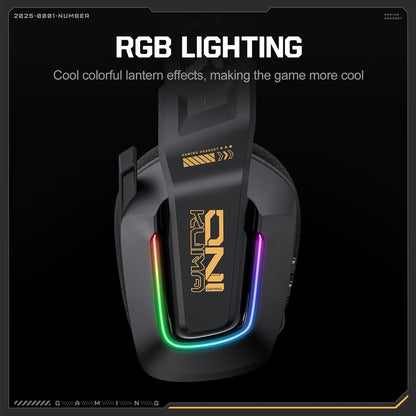 ONIKUMA GT828 Bluetooth Headset Four-mode Connection Over Ear HIFI Stereo Wireless Gaming Headsets with Mic for PC Laptops PS5