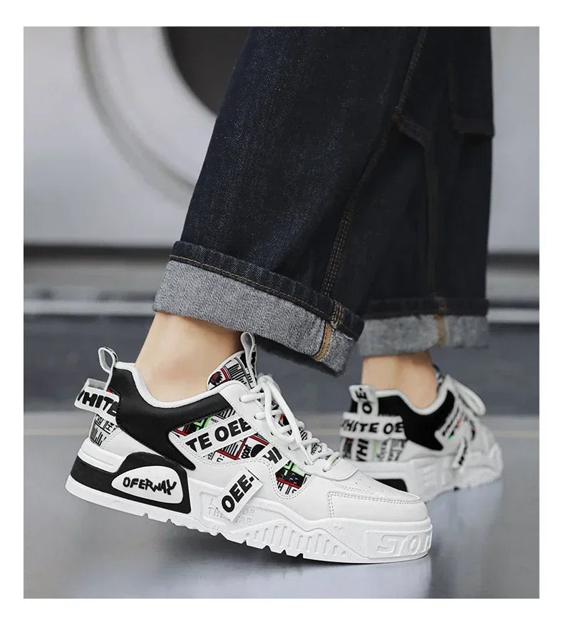 Skateboard Heren schoenen Zomersneakers Leer Casual Mode Outdoor Hardlopen Sport Wandelen Tennis Platform Designer Luxe