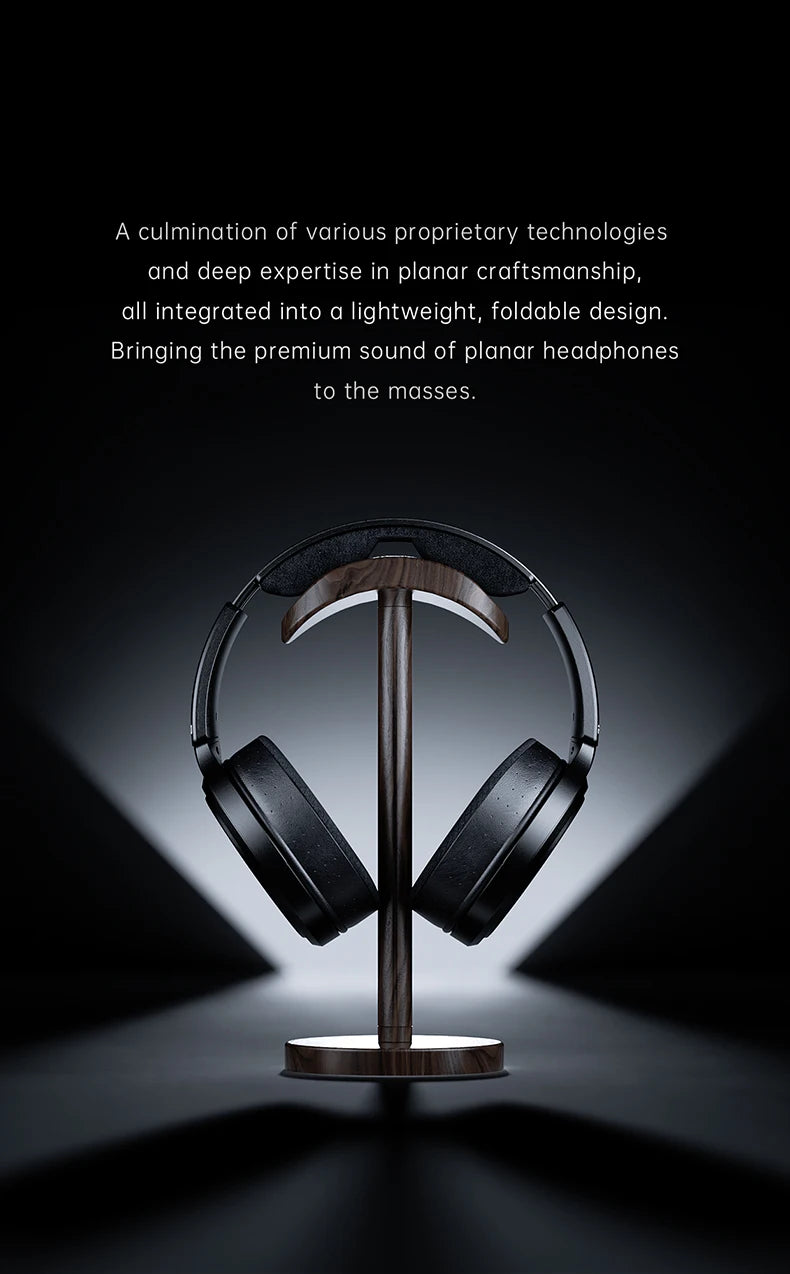 FiiO JT7 Over-Ear Planar Magnetic Audiophile Headphones 95x86mm Planar Driver Design Adjustable Headband 4.4mm/3.5mm Cable
