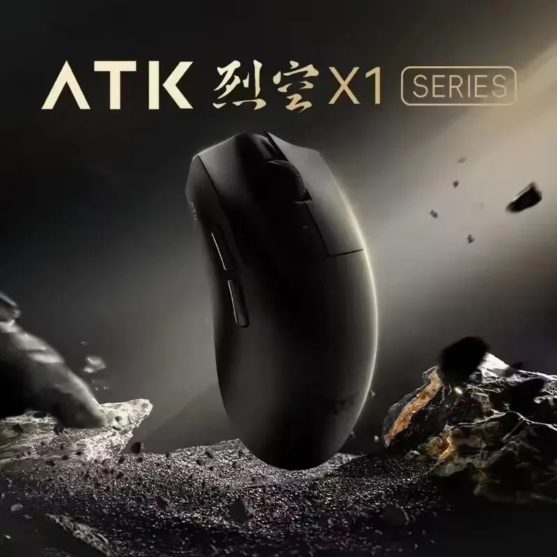 ATK X1 Series Wireless Bluetooth Mouse Paw3950/Ultra 8k Lightweight 49g Three Mode Mouse Fps Gamer Mouse Custom Gift