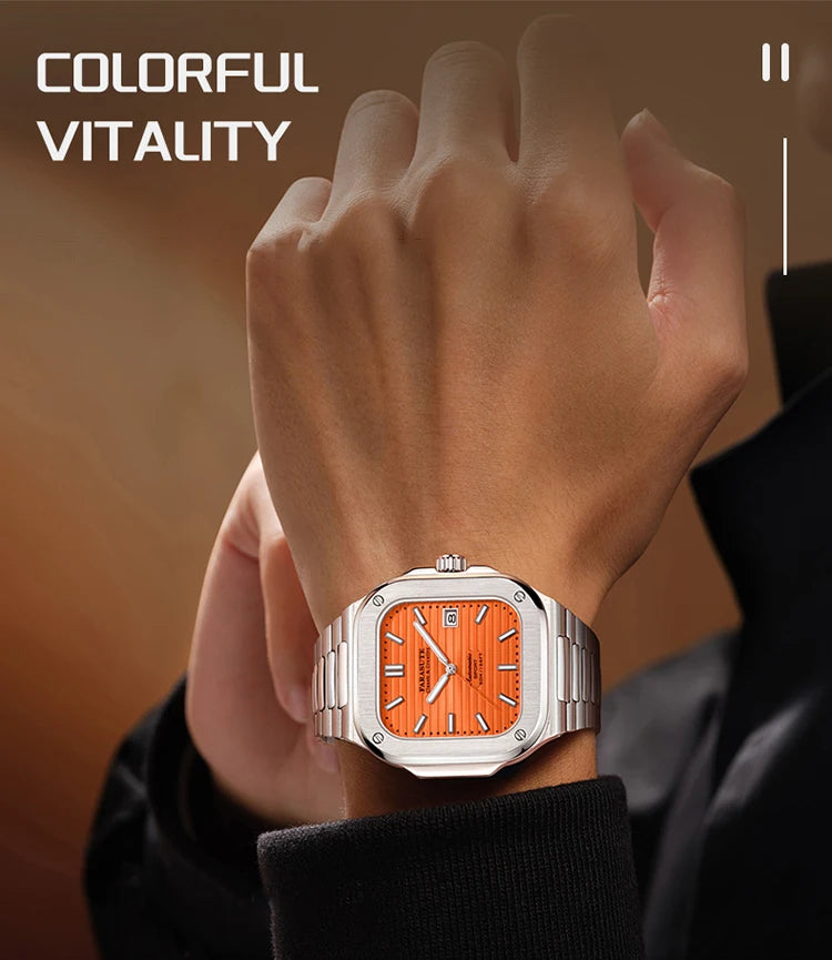 Montre de luxe automatique pour homme FARASUTE, mouvement Miyota9019, ultra-fine (8,9 mm), luminescente, étanche à 5 ATM