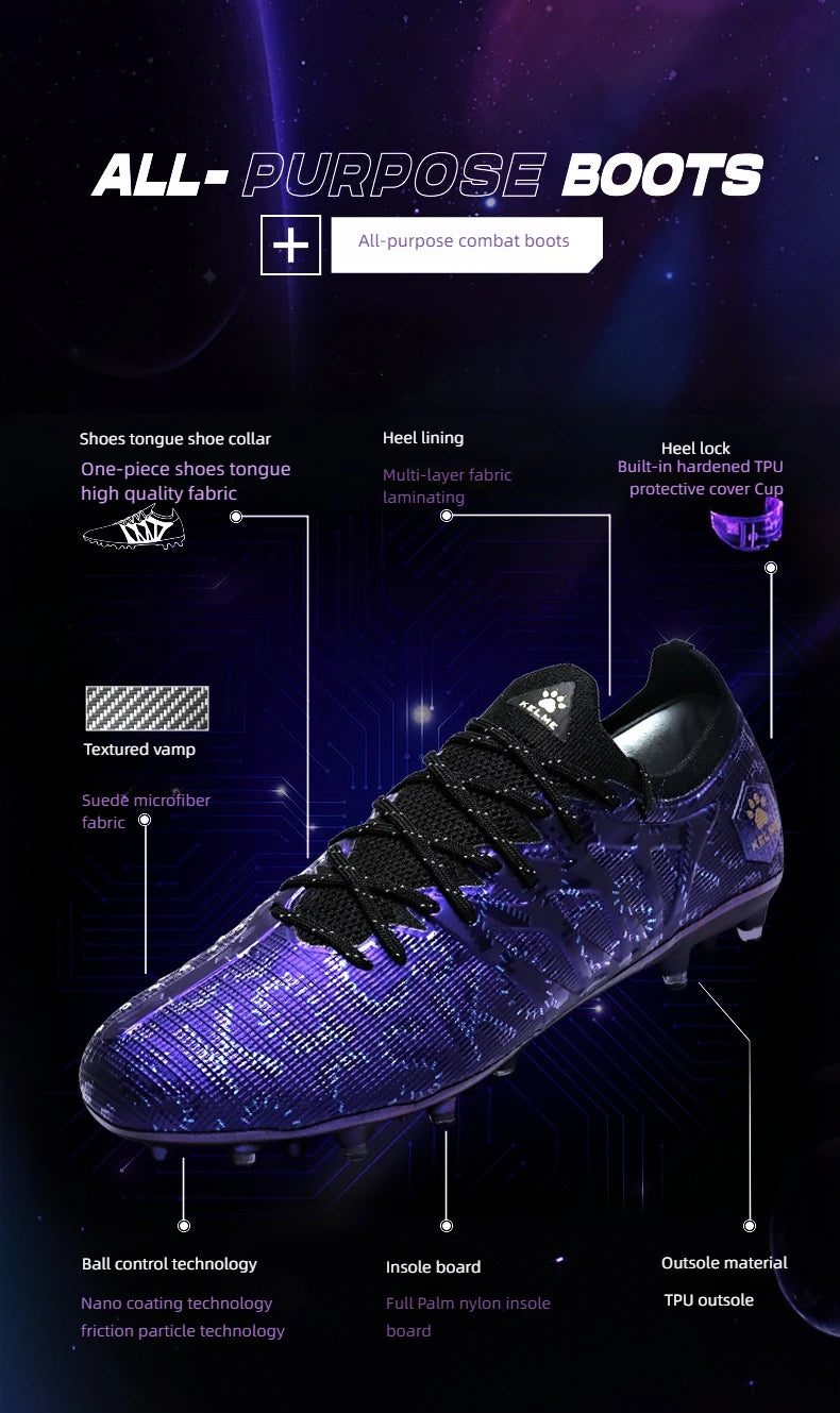 KELME Adult scarpe da calcio da uomo Blast 3.0 tacchetti corti MG scarpe sportive professionali per partita e allenamento Breathab