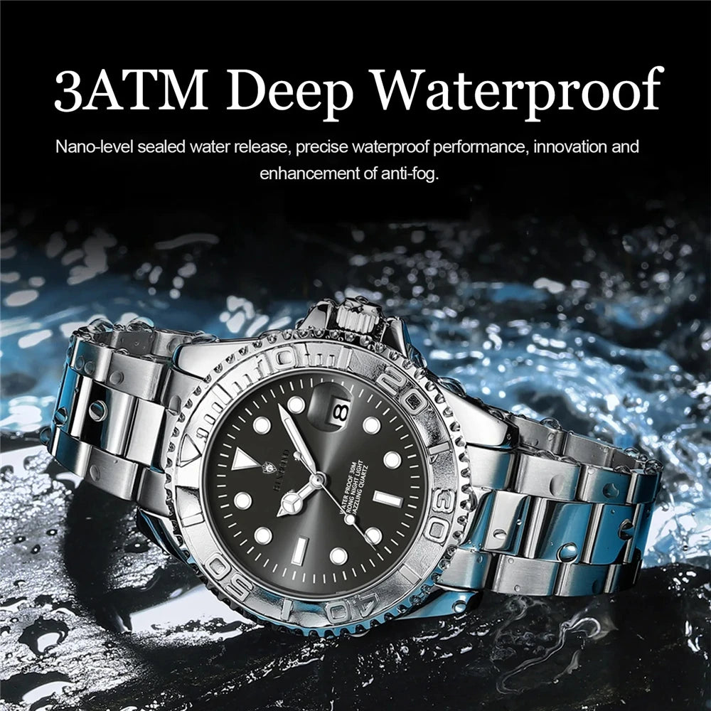 Montres de luxe pour homme - Nouvelle marque - Montres-bracelets sportives et tendance à quartz - Cadeaux pour homme - Montres automatiques - Horloge numérique « Café » pour homme