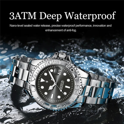 Montres de luxe pour homme - Nouvelle marque - Montres-bracelets sportives et tendance à quartz - Cadeaux pour homme - Montres automatiques - Horloge numérique « Café » pour homme