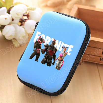 New Fortnite Storage Bag Multi-Function Data Cable Charger Organizer Travel Earphone Protective Pouch Children's Birthday Gift