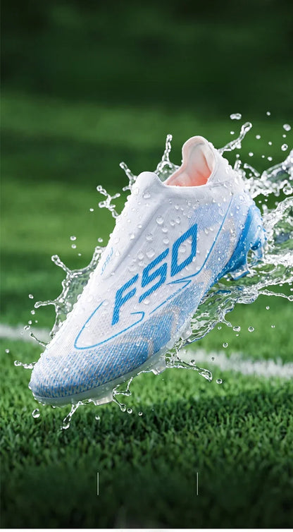 Chaussures de football respirantes AG pour hommes et femmes, chaussures de football professionnelles antidérapantes, chaussures de sport d'extérieur, crampons d'entraînement