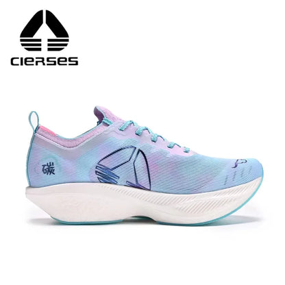 CIERSES Carbon Fiber Plate Marathon Running Racing Shoes Men Professional Stable Support Shock-Relief Rebound Training Shoes