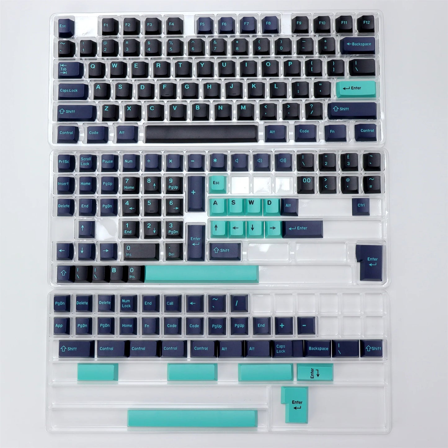 KBDiy 174 Keys/Set PBT GMK Apollo Keycap Double Shot Minimalist ISO Cherry Profile for Game Mechanical Keyboard Keycaps for MX