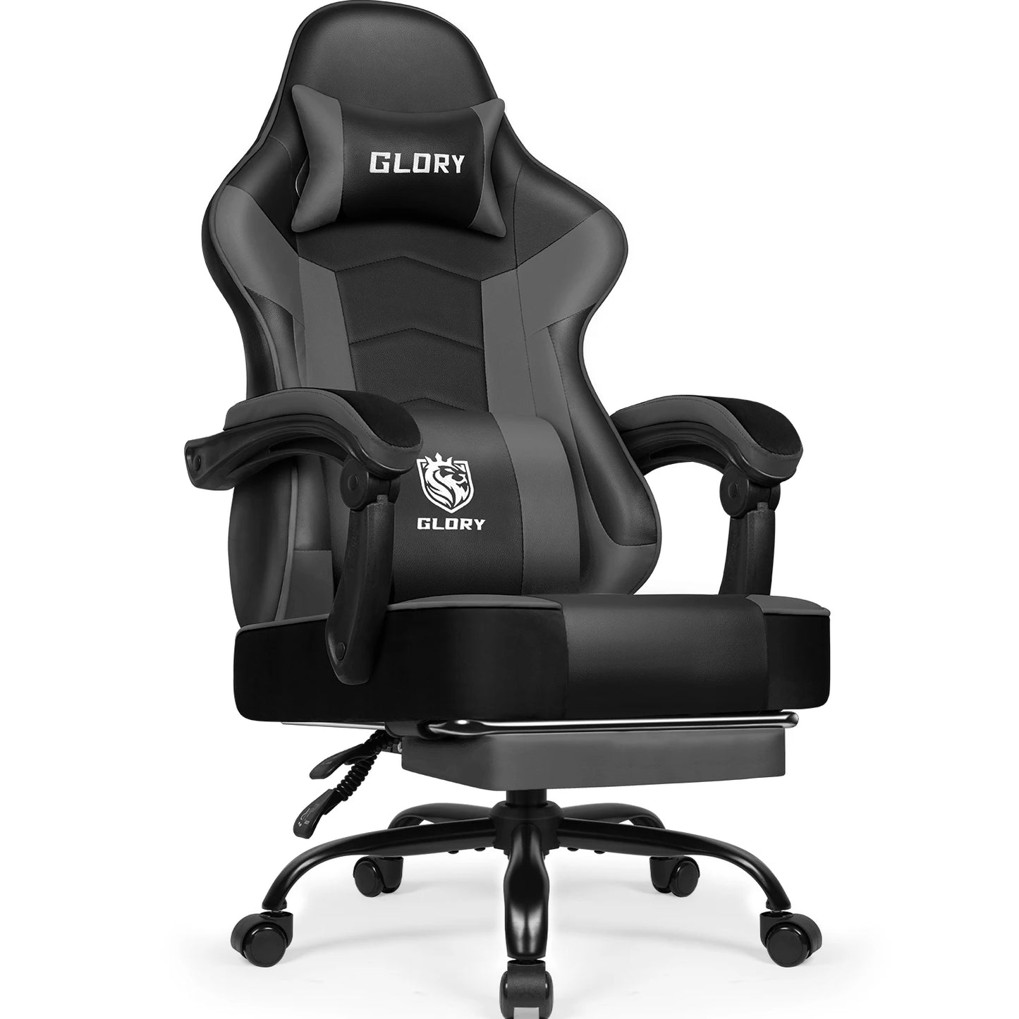 AUTHMIC Gaming Chair Ergonomic Reclining Office Chair with Adjustable Lumbar Support & Headrest  High-Back PC Gamer Adults Teen