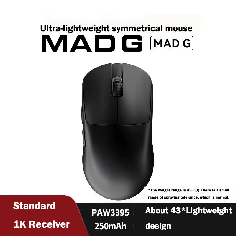 FGG Madlions Mad G Pro Max Ultra-lightweight Wireless Mouse Original 8K HZ Dual-Mode Low Latency PAW3395 Gamer Accessories Gifts