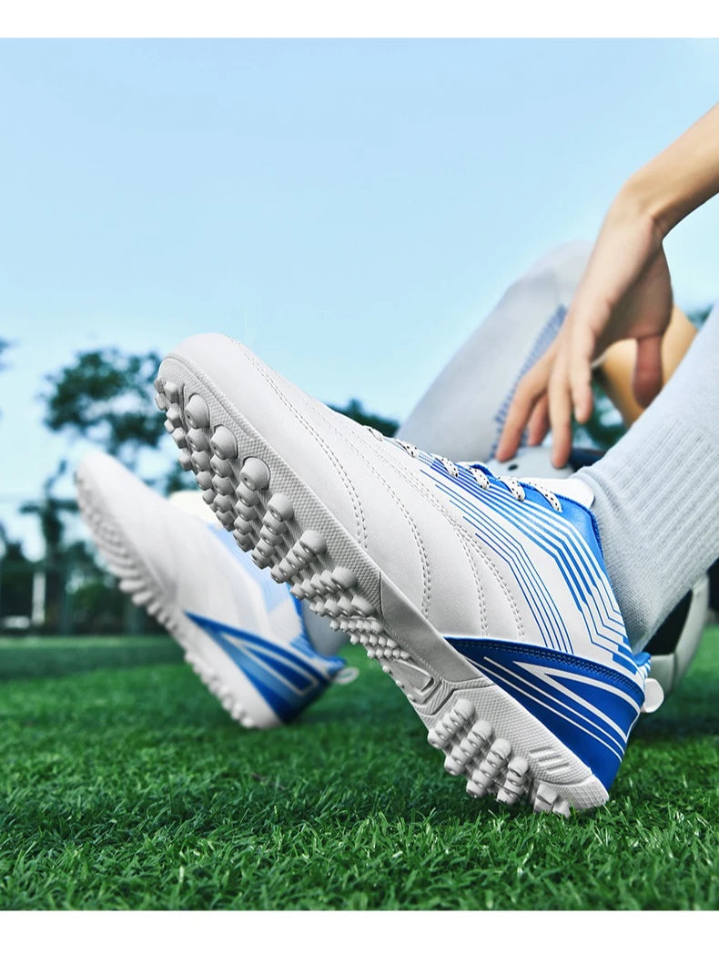 Crampons de Football unisexes pour jeunes, chaussures de Football légères TF pour les matchs d'entraînement, poignée améliorée, confort, conception Durable