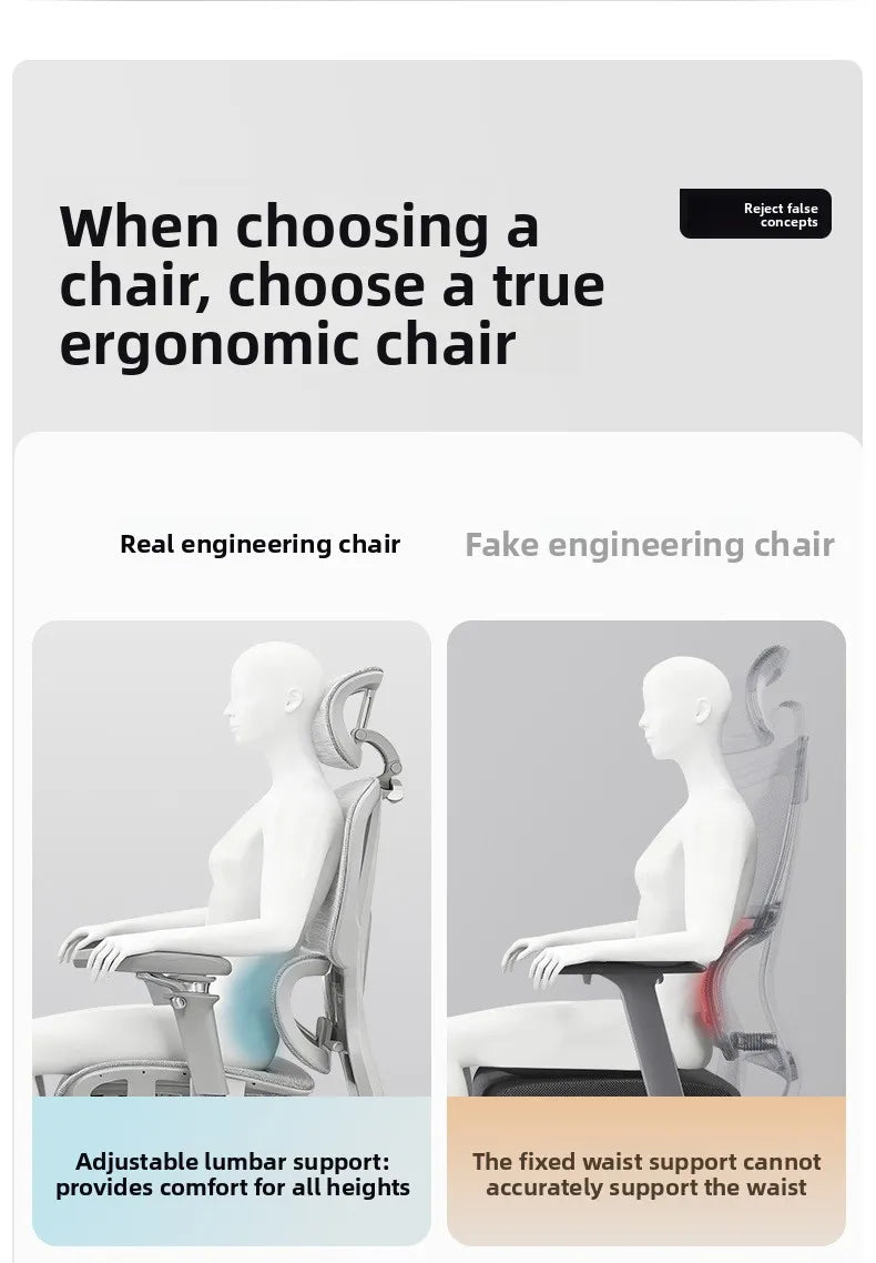 Portable Minimalist Ergonomic Chair 10D Armrest Computer Chair Office Chair Study Chair Gaming Chair Gravitysturdy and durable